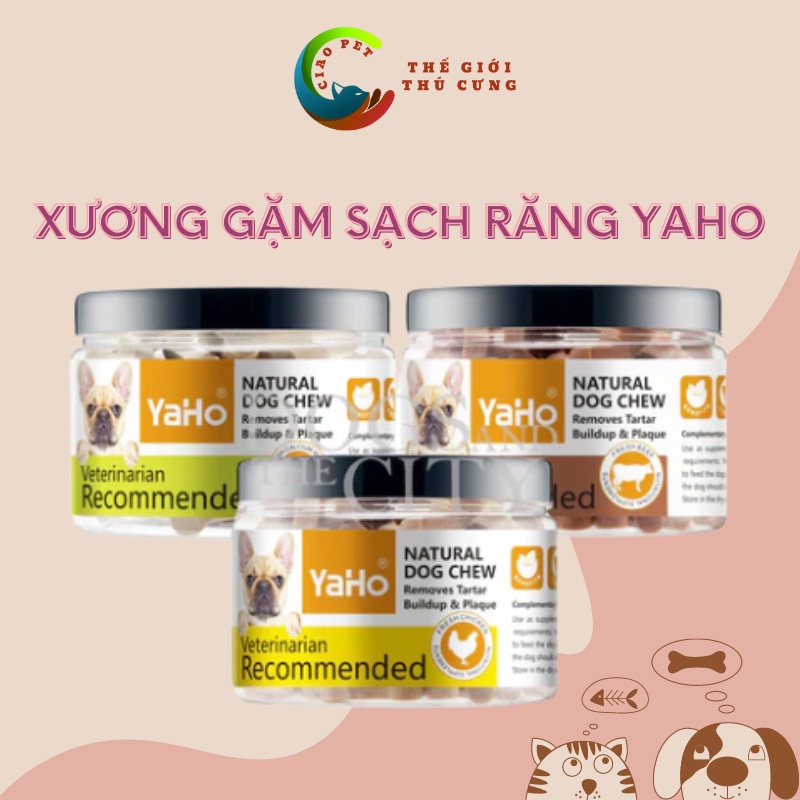 Xương gặm cho chó Yaho giúp cún bổ sung canxi, xương gặm sạch răng cho chó con và chó lớn