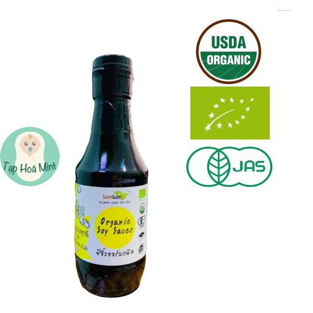 Nước Tương Đậu Nành Hữu Cơ Lumlum 200ml – Organic Soy Sauce
