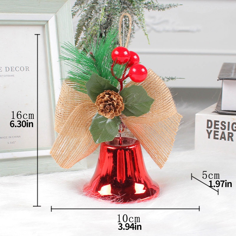 Phụ kiện chuông thắt nơ treo trang trí cây thông Giáng sinh