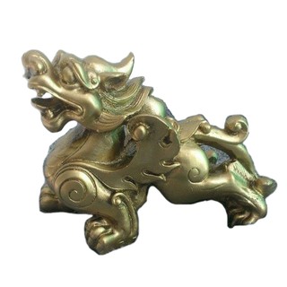 Tỳ Hưu Đá Màu Đồng Không Đế