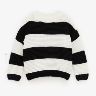 Áo len kẻ zara bé gái