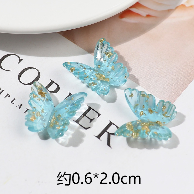 bướm pha lê Resin phụ kiện dép Crocs charm DIY khóa giày crocs jibbitz Nhựa trang sức Phụ kiện trang trí giày crocs nút trang trí điện thoại di động Nắp đậy / Khung ảnh / Cốc nước / Túi Nguyên liệu làm phụ kiện handmade sáng tạo