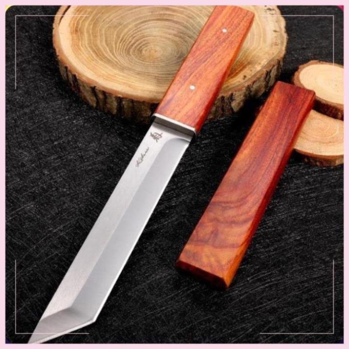 Dao Phượt Dáng Thẳng Thép Nhập Khẩu bao gỗ gọt hoa quả