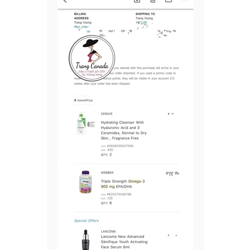 Viên dầu cá omega 3-6-9 hàm lượng 1200mg- Công nghệ khử tanh, hộp 180 viên - Webber Canada