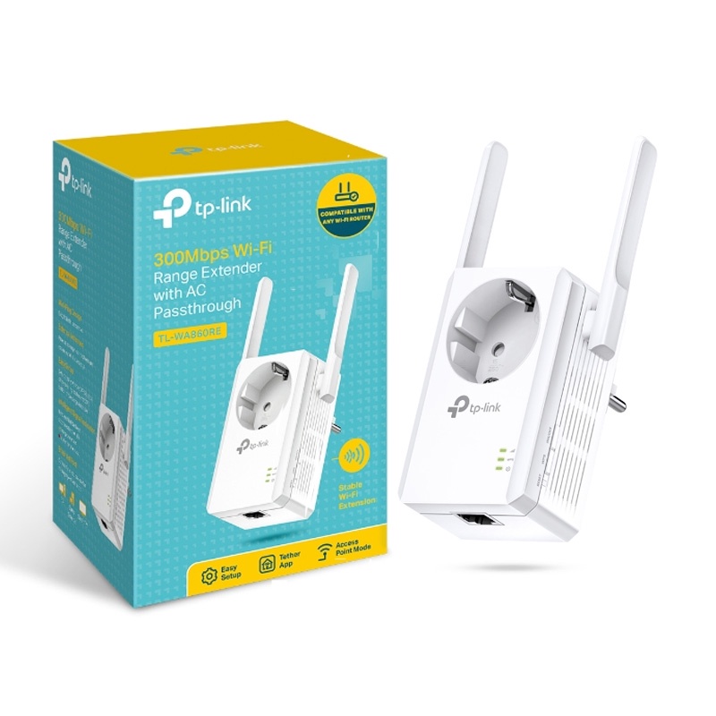 Bộ Mở Rộng Sóng Wi-Fi Tốc Độ 300Mbps Cho Dòng AC Đi Qua - TL-WA860RE