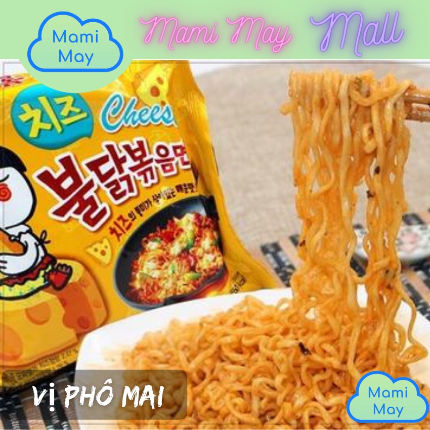 Mì cay Samyang, Mỳ gà cay Hàn Quốc vị truyền thống, phô mai, Carbonara ramen, tương đen Chapagetti Nongshim 130g, 140g | BigBuy360 - bigbuy360.vn