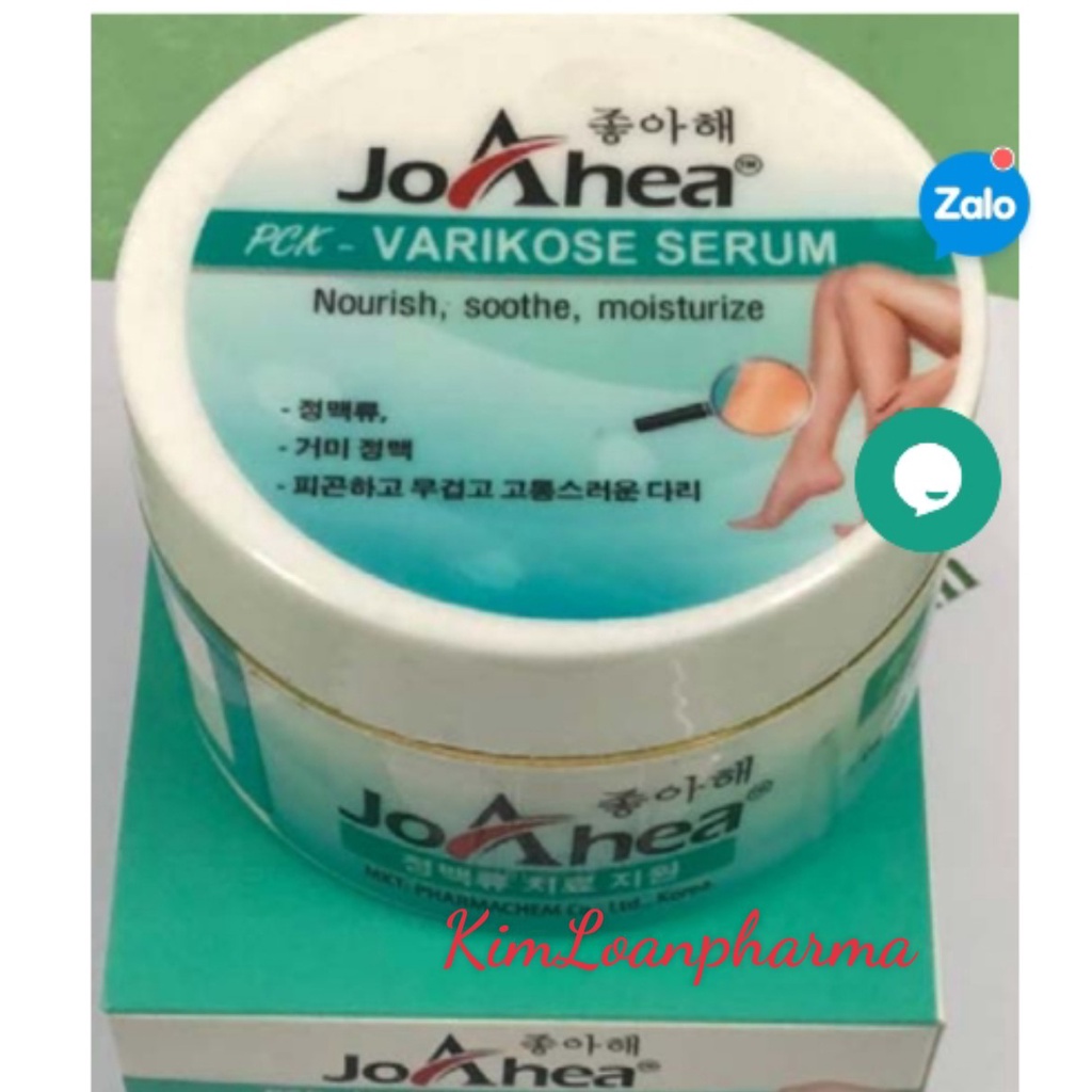 KEM BÔI HỖ TRỢ ĐT SUY GIÃN TĨNH MẠCH Joahea Varikose Serum Pharcoskor (H/100ml
