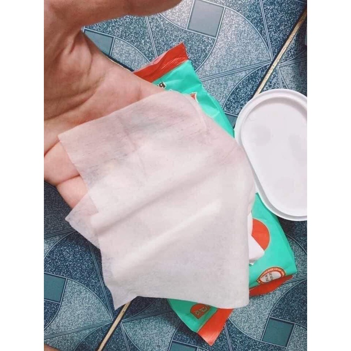 Khăn giấy ướt Phú Đạt  120 tờ không mùi cho bé,khăn ướt cho bé chính hãng