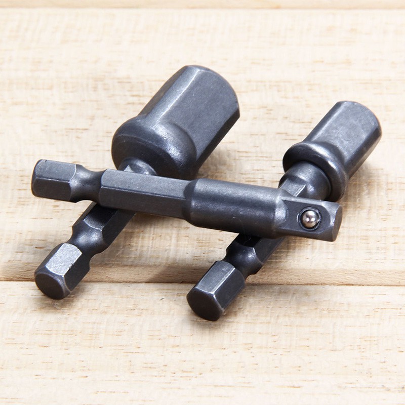 Bộ 3 thanh Lục Giác nối dài Gắn Đầu Máy Khoan Bắt Vít 1/4&quot; 3/8&quot; 1/2&quot;
