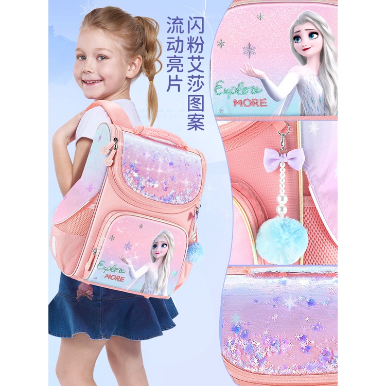 Balo Đi Học Họa Tiết Công Chúa Băng Giá Elsa Phong Cách Mới Dành Cho Bé Gái 2022