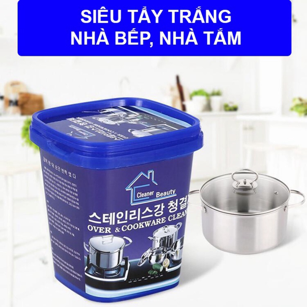 2 Hộp Bột Tẩy Rửa Xoong Nồi Hàn Quốc, Vệ Sinh Nhà Bếp Đa Năng Sạch Sẽ - Trọng Lượng 500g 1 Hộp - MACA COMPANY