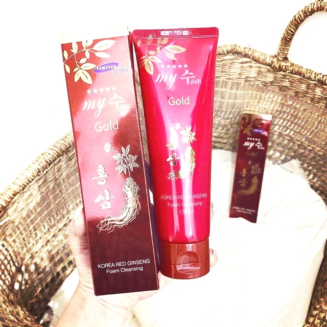 SỮA RỬA MẶT / TRẮNG DA / MỜ VẾT THÂM SÂM ĐỎ MY GOLD GINGSENG | BigBuy360 - bigbuy360.vn