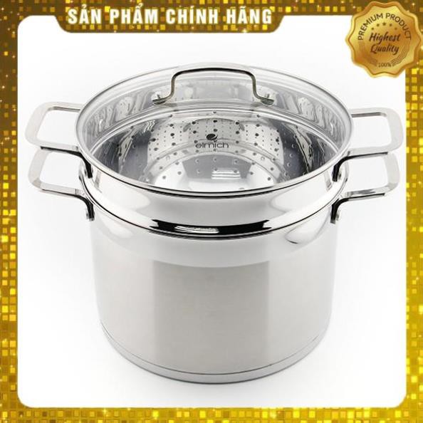 NỒI HẤP INOX ELMICH 3360 22CM, 3361 26CM , 5 ĐÁY NHẬP KHẨU