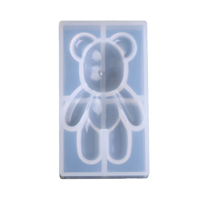 Khuôn silicon tự làm vật trang trí trang sức Resin tạo hình chú gấu