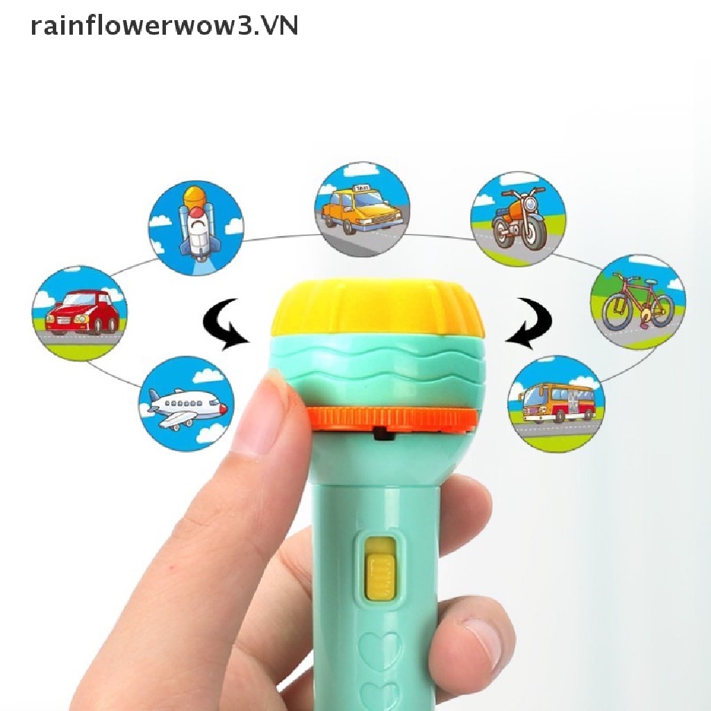 Đồ chơi đèn pin chiếu hình kể chuyện khi chuẩn bị ngủ vui nhộn dành cho trẻ em
