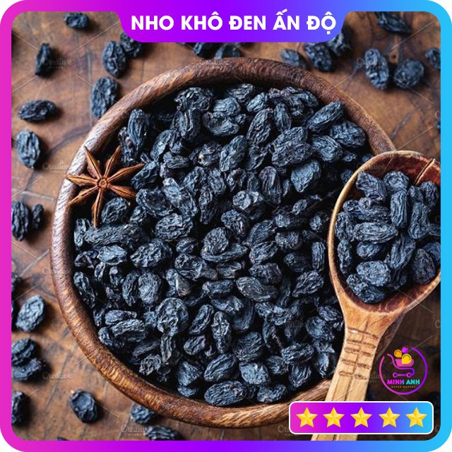 [GIÁ SIÊU RẺ][SIÊU NGON] Nho Khô Đen Ấn Độ 500G [Hàng Đảm Bảo Chất Lượng và An Toàn Thực Phẩm]