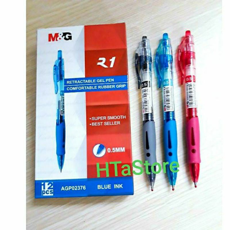 Hộp 20 ruột  bút gel M&G G5 ngòi 0.5mm viết rất êm, mực ra đều