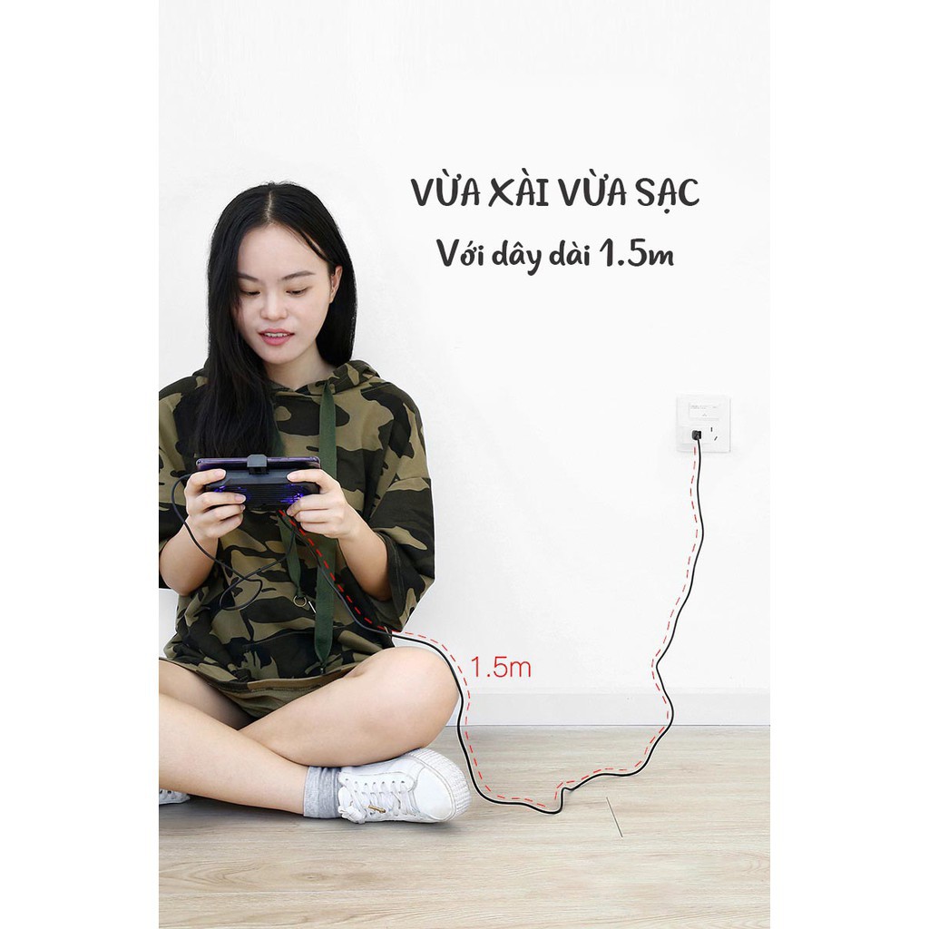 Tay cầm chơi game tản nhiệt Baseus - Tích pin sạc dự phòng 2000mAh - Tiện lợi - Hàng chính hãng