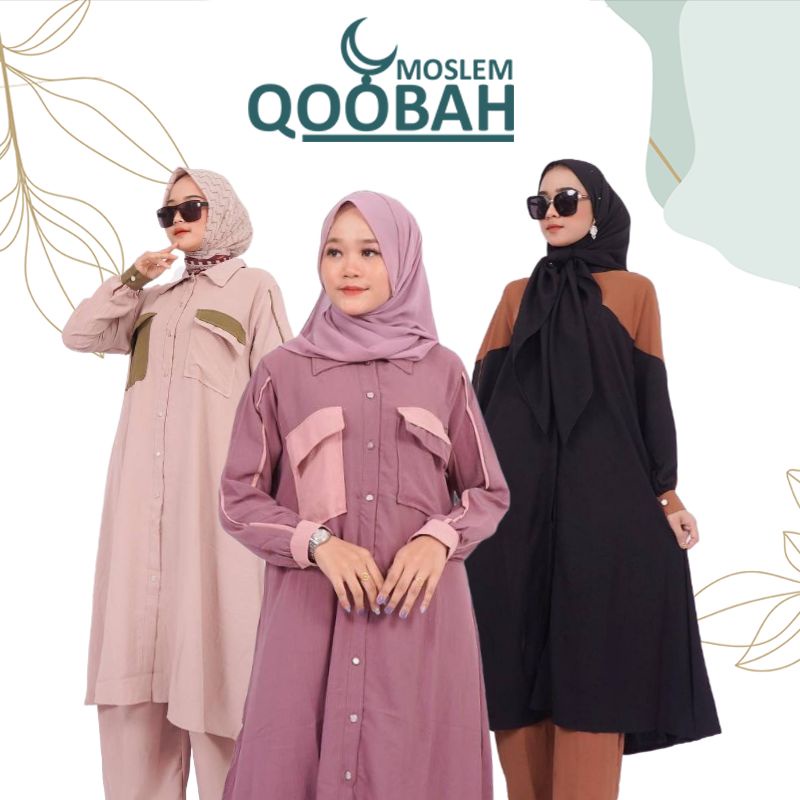 One Bộ Đồ Công Sở / Nhân Viên / One Piece Phong Cách Hàn Quốc Cao Cấp Cho Nữ / Cài Đặt Bangkok / One set Nagita / One set Áo Dài / Một Bộ Áo Khoác 006278