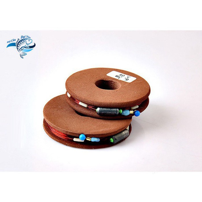 Trục thẻo buộc sẵn tàng hình câu cá dùng cho câu đơn câu đài màu nâu giá rẻ