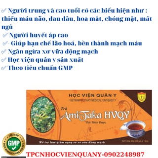 Trà Amitaka Học viện quân y giúp ngăn ngừa xơ vữa động mạch