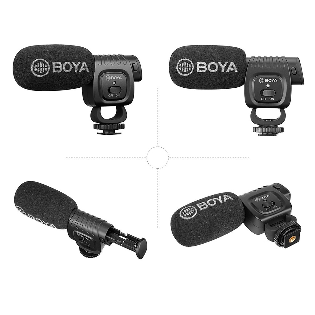 Micro shotgun đa năng cho điện thoại, máy ảnh DSLR, máy quay, máy ghi âm, máy tính | Boya BY-BM3011