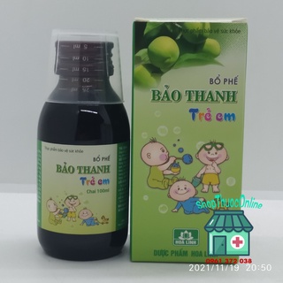 Siro ho - bổ phế Bảo Thanh trẻ em chai 100ml