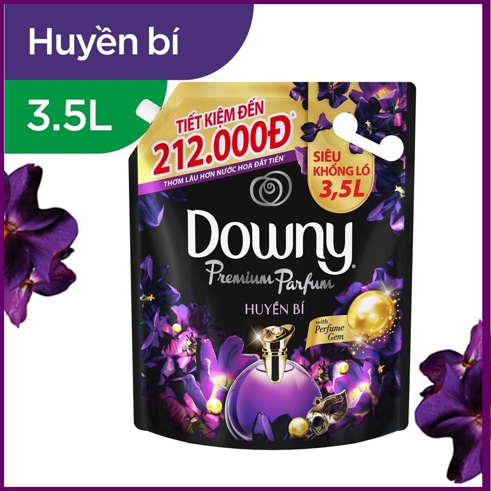 COMBO 2 túi Nước xả vải Downy Huyền bí 3.5 lít