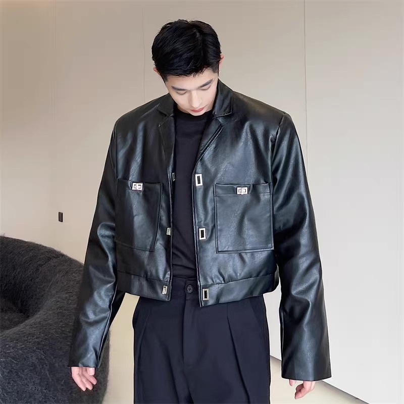 ÁO KHOÁC DA DÁNG NGẮN PHONG CÁCH TRẺ TRUNG CHO NAM |TAHISHOP|