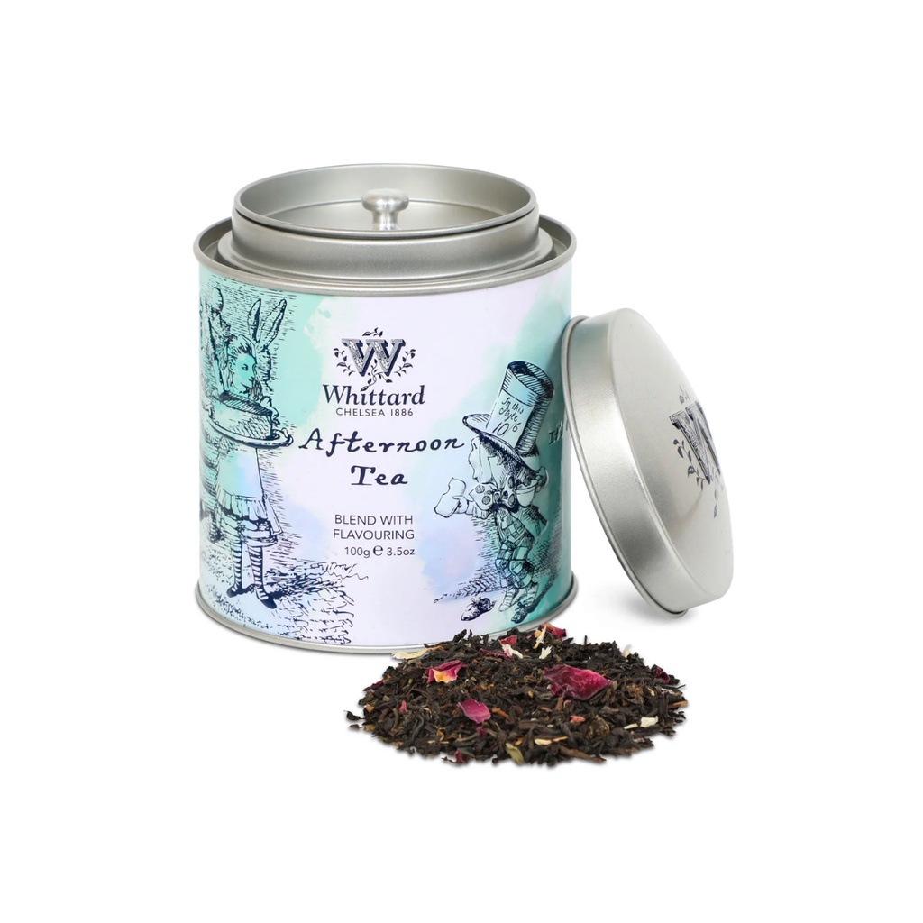Bộ sưu tập tiệc trà Alice In Wonderland Whittard Tea Caddy hũ 100g - 120g