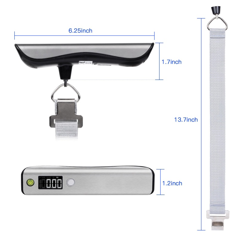 Cân Hành Lý Mini 50Kg 110Lb Có Màn Hình LED Hiển Thị Tiện Dụng Mang Theo Du Lịch