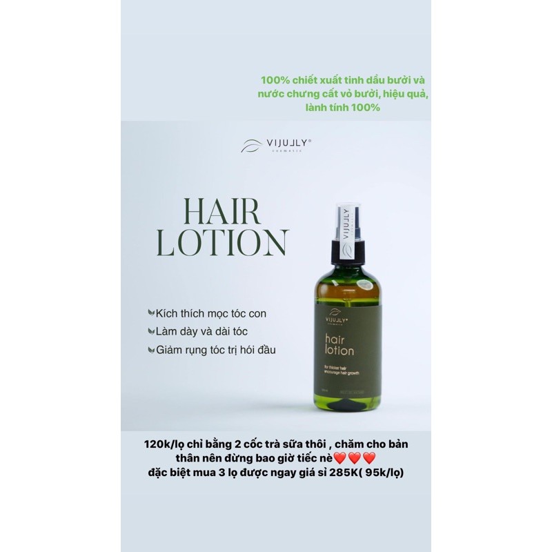 [TẶNG QUÀ XINH] XỊT BƯỞI, TINH DẦU BƯỞI VIJULLY KÍCH MỌC TÓC, GIẢM RỤNG VÀ THƯA HÓI | BigBuy360 - bigbuy360.vn