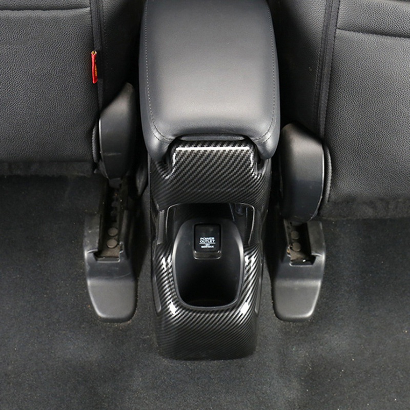 Viền Carbon Gắn Hộp Tỳ Tay Chống Đá Cho Honda HR-V HRV Vezel 2016 2017 2018 2019