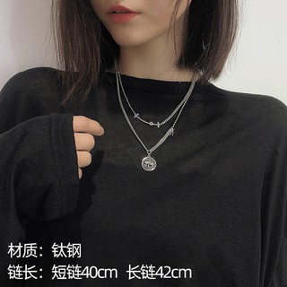 Dây chuyền Titan 2 tầng cá tính độc lạ-ACN56