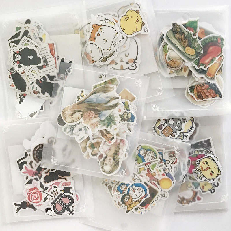 Gói 20-40 sticker giấy SG4011 Gachini