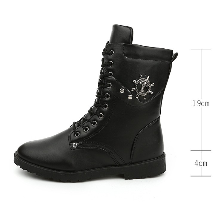 Giày bốt cao cổ nam Korea | BigBuy360 - bigbuy360.vn