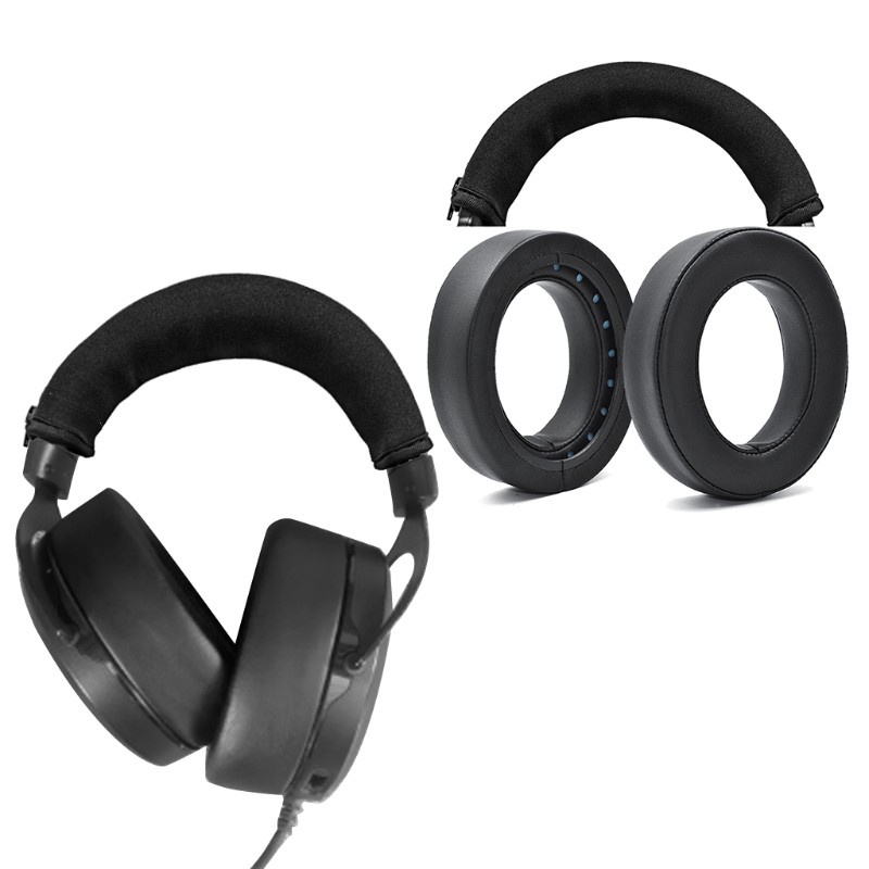 Miếng đệm bọc tai nghe / vỏ băng đô bằng da thay thế cho tai nghe Bluetooth Corsair HS50 Pro HS60 Pro HS70 Pro