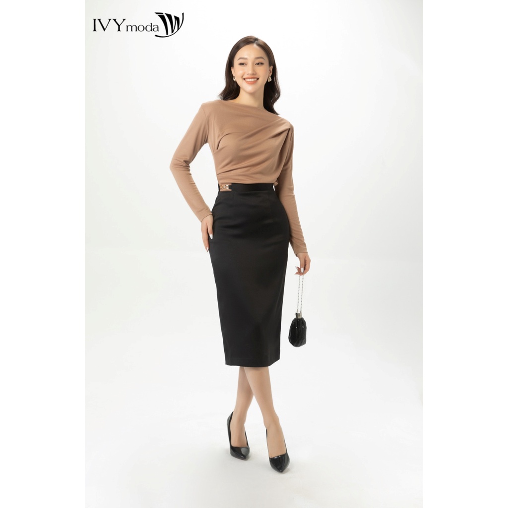 Chân váy bút chì cạp kiểu IVY moda MS 31M7147