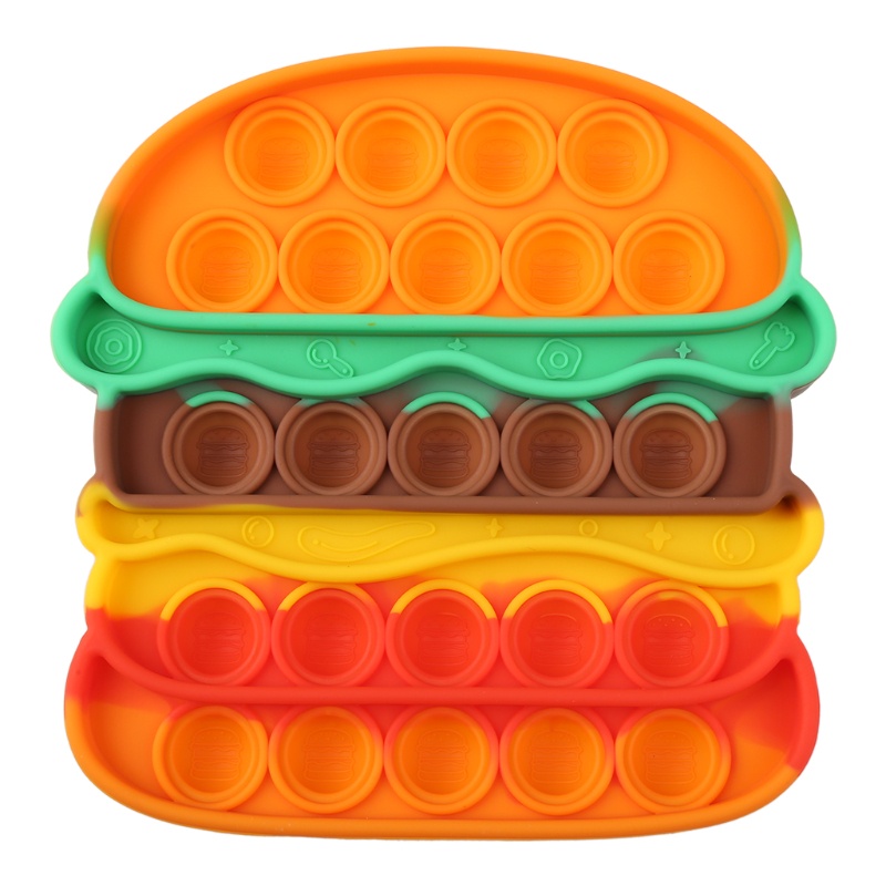 Con Quay Đồ Chơi Fidget Spinner WMMB HìNh Hamburger MềM MạI GiúP GiảM Stress