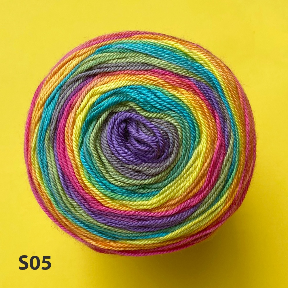 Cuộn len loang 100% Micro Acrylic Papatya Sundae