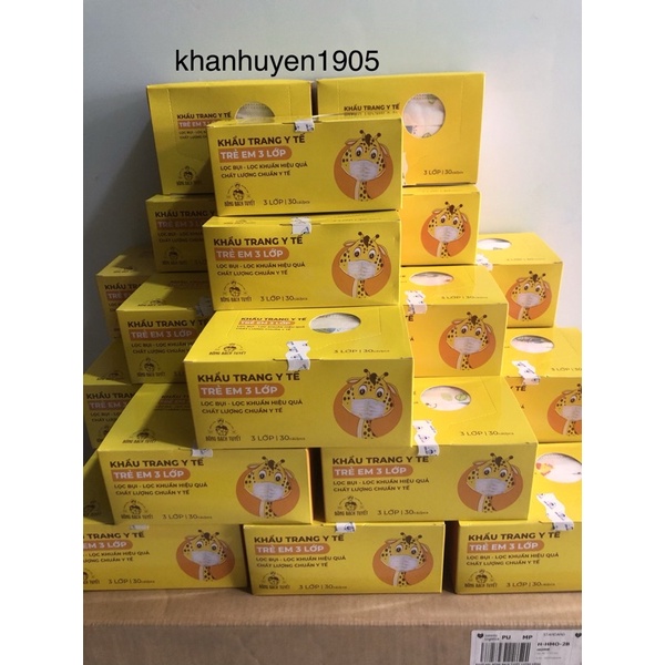 KHẨU TRANG Y TẾ TRẺ EM 3 LỚP MERIDAY( BÔNG BẠCH TUYẾT)