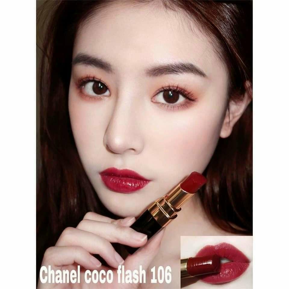 Son Chà neo Rouge Coco Flash 106 Dominant - Đỏ Cherry