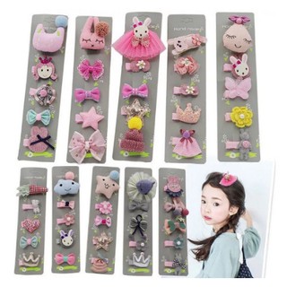 Set 5 kẹp tóc dễ thương cho bé gái