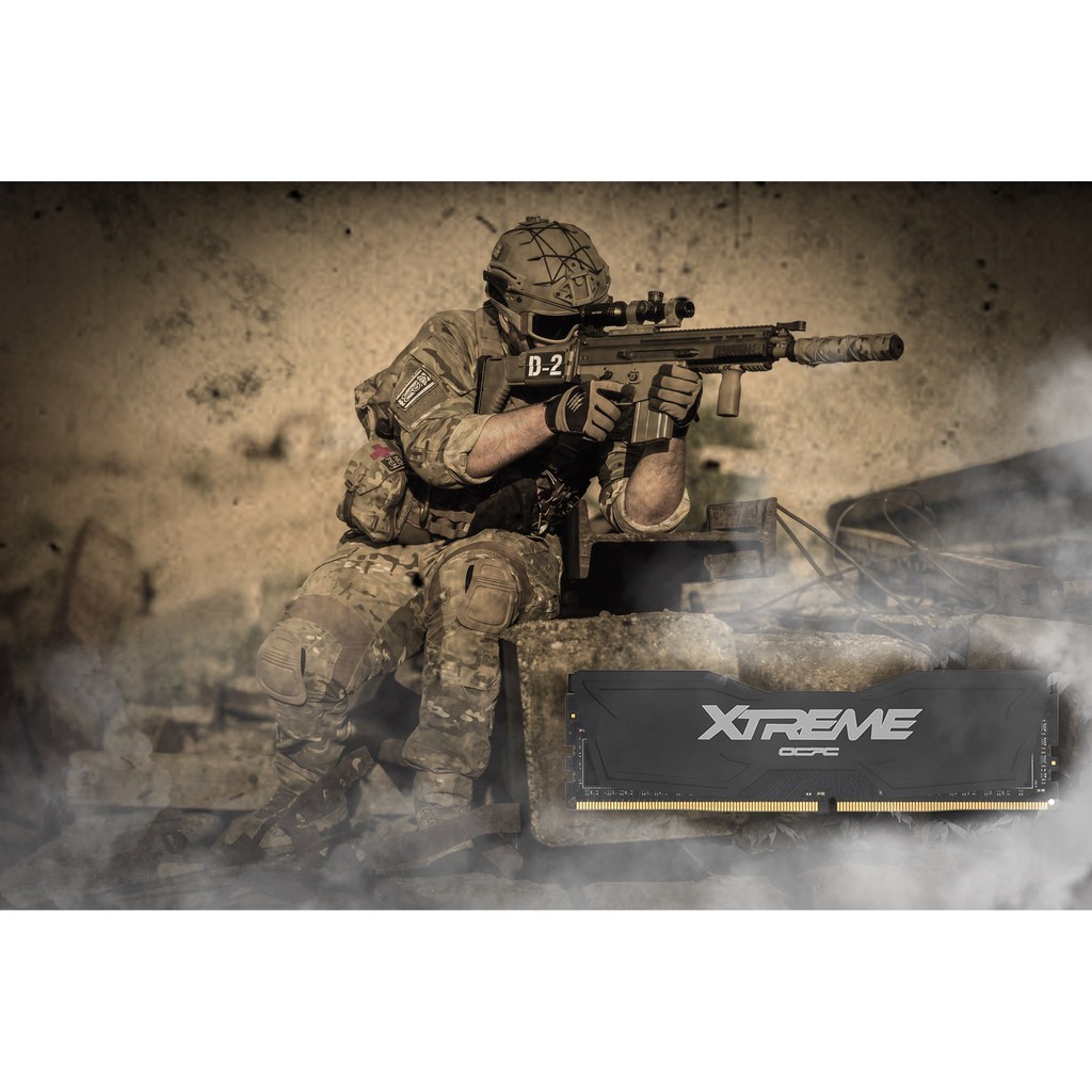 Ram OCPC  DRR4 Xtreme 3200 C16 16GB 8GB*2 Black, bảo hành chính hãng 36 tháng
