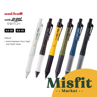 Bút chì bấm cơ uni kuru toga alpha ngòi 0.3mm ngòi 0.5mm