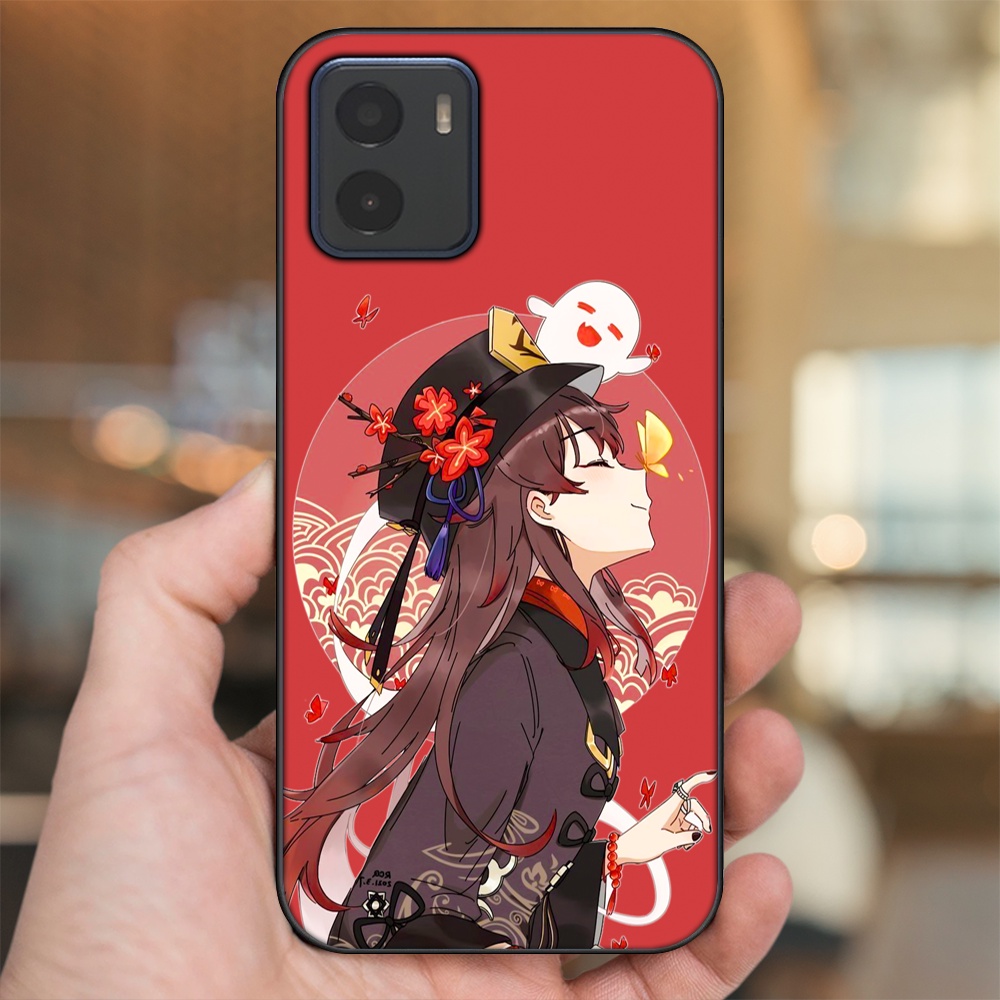 Ốp lưng Vivo Y15s, Y15a viền đen in hình Hutao Genshin Impact