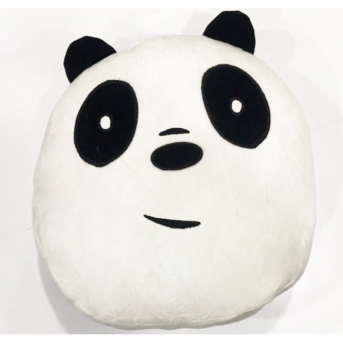 gấu bông chăn ba anh em gấu GBC7 dễ thương  bare bears cute gối kèm chăn lông thêu