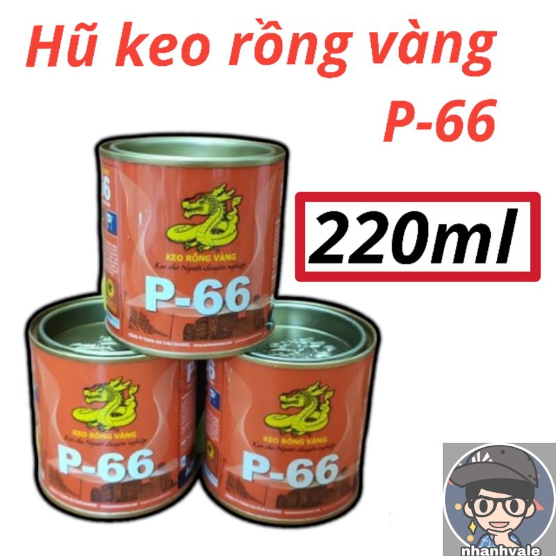 Keo rồng vàng, keo con chó P-66 - Tăng thêm 10% ~ 220ml