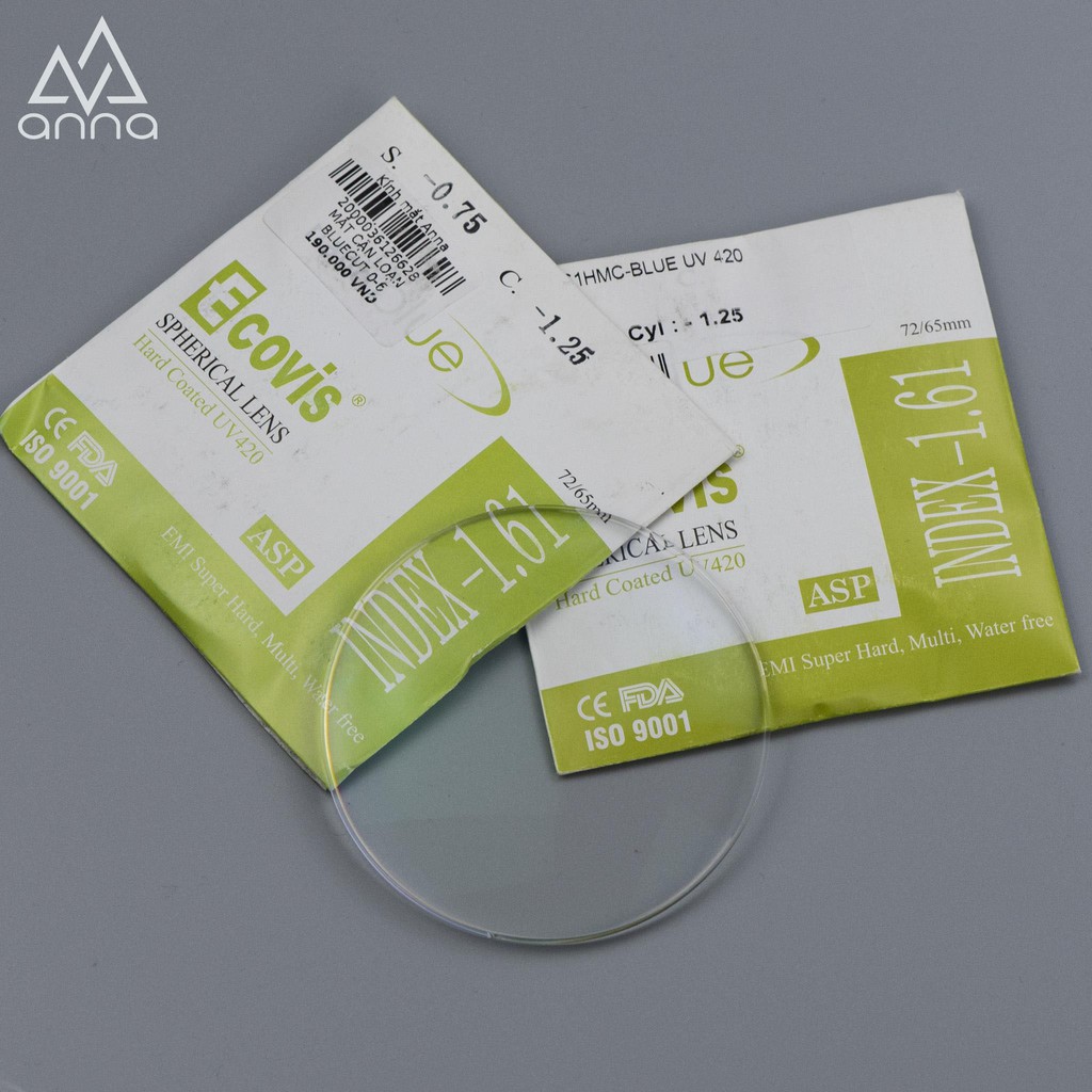 [Mã giảm 15K đơn từ 299K] Mắt kính cận ANNA Ecovis Bluecut chống ánh sáng xanh (Nguyên trạng tròng kính khi nhận hàng) | BigBuy360 - bigbuy360.vn