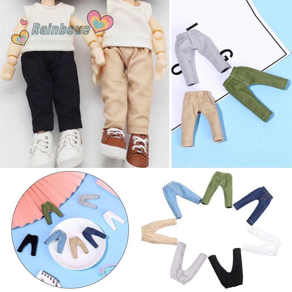 Quần jean denim nhiều màu tùy chọn chất lượng cao cho búp bê tỉ lệ 1/11 1/12